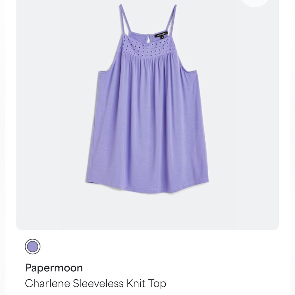 Papermoon Lavender Sleeveless Camisole